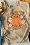 Pumpkin Graphic Long Sleeve Sweatshirt - Trendsi - Flyclothing LLC