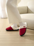 Horn Buckle Furry Texture Flat Slippers - Trendsi - Flyclothing LLC