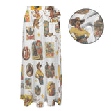 Baha Ranch Vintage Cowgirl Collage Beach Coverup Skirt - Baha Ranch Western Wear - Flyclothing LLC