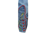 Rockmount Ranch Wear mens floral embroidered vintage denim shirt 6857 den sml - Rockmount Clothing - Flyclothing LLC