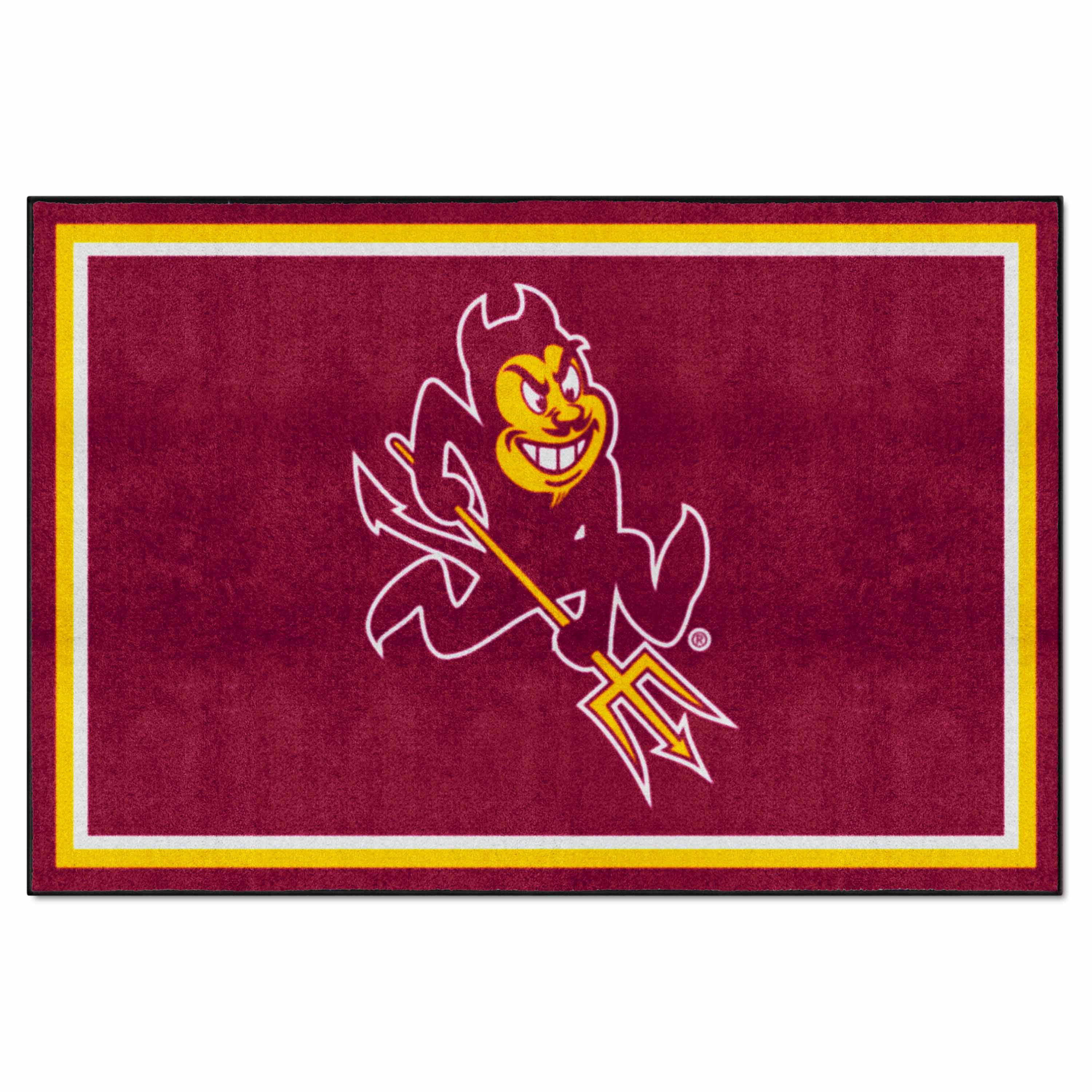 Arizona State Sun Devils 5ft. x 8 ft. Plush Area Rug, Sparky Logo - Arizona State