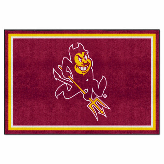 Arizona State Sun Devils 5ft. x 8 ft. Plush Area Rug, Sparky Logo - Arizona State