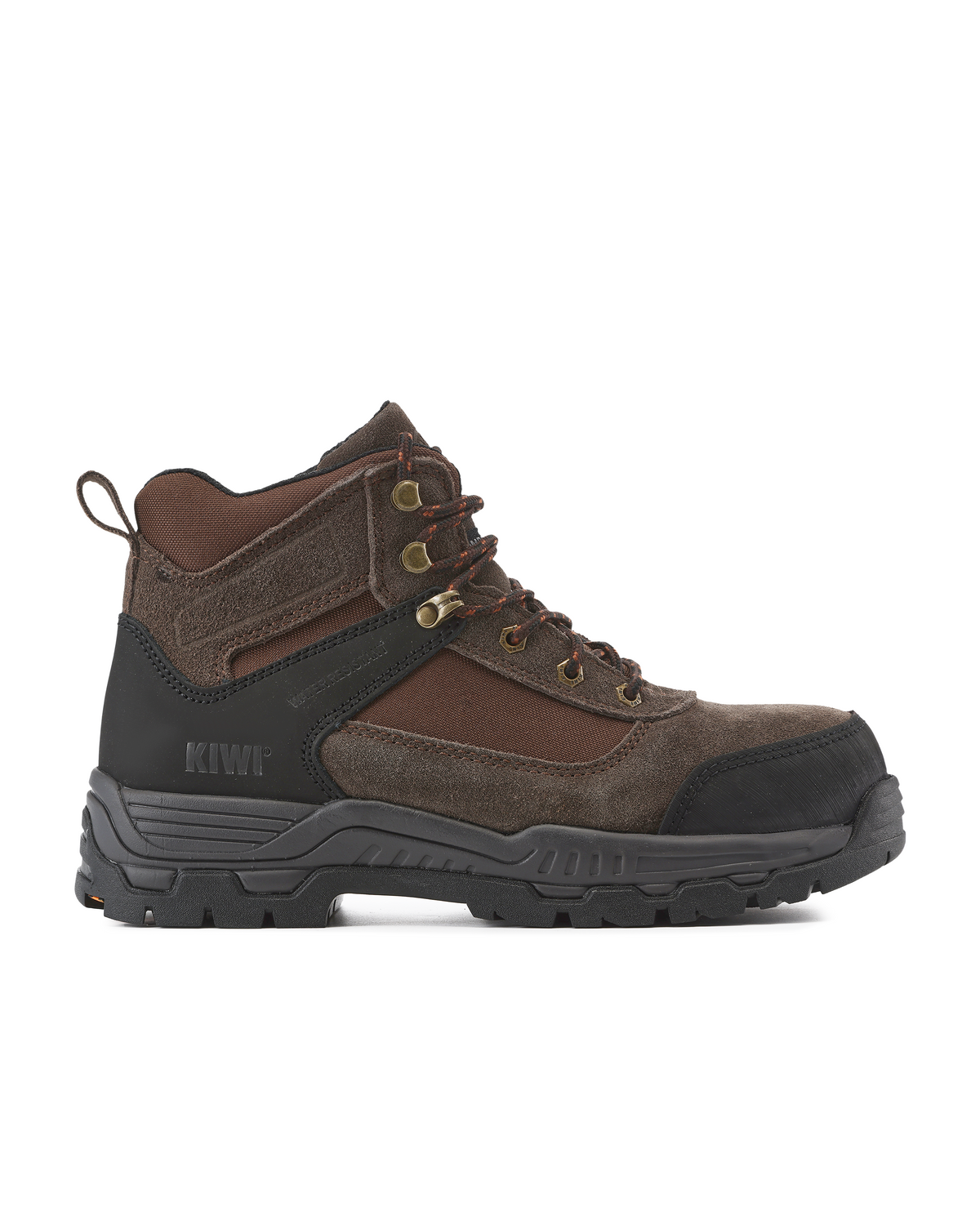 Kiwi Trek Brown Suede/Nylon 5" Composite Toe Water Resistant Work Boots [68500] - Kiwi - Flyclothing LLC