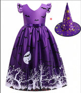 Halloween Princess Dress Halloween Printed Mesh - My Store - Flyclothing LLC