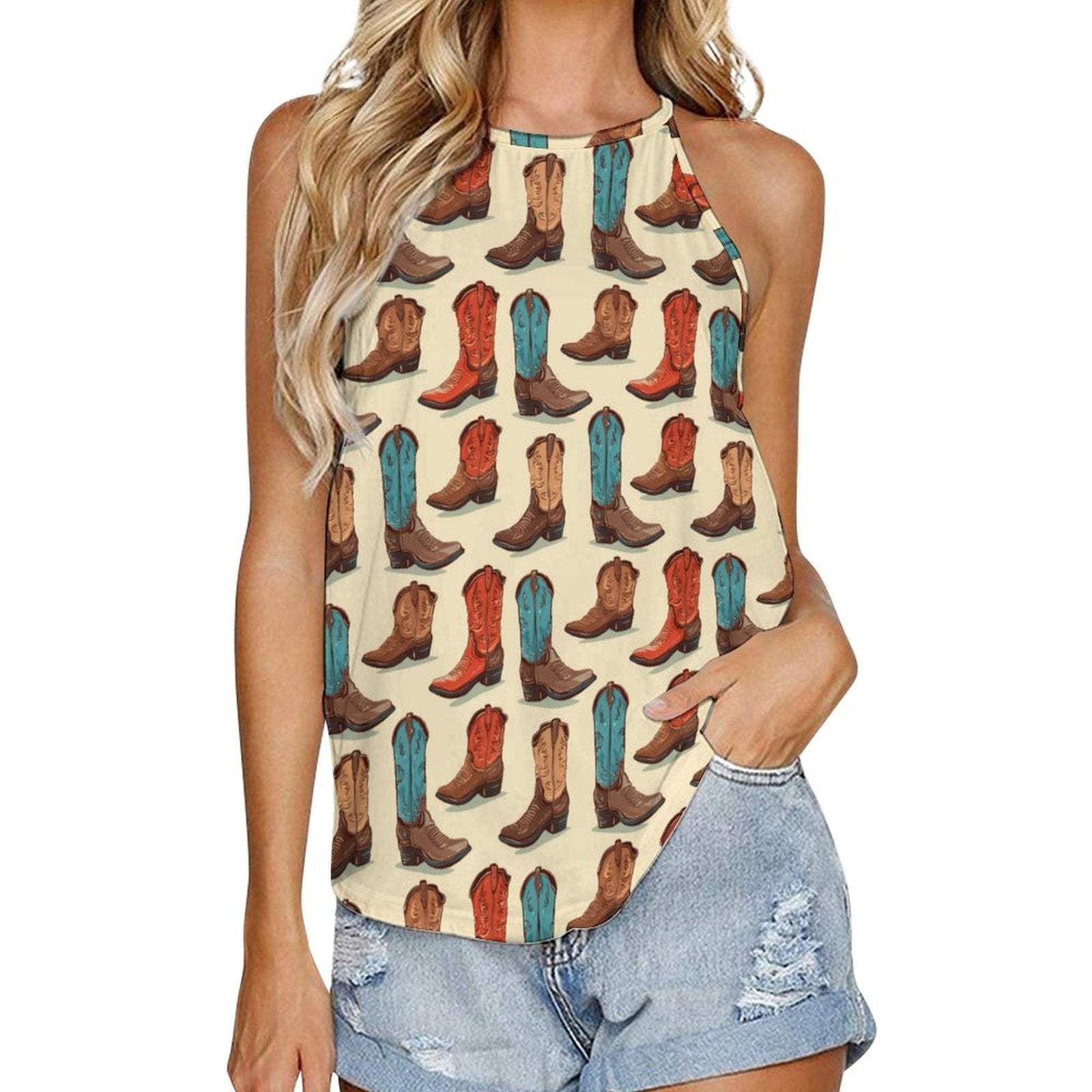 Baha Ranch Got My Boots Tank Top - Baha Ranch Western Wear - Flyclothing LLC