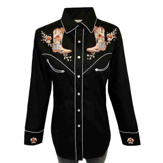 Rockmount Ranch Ware Womenâs Sunrise Boot & Floral Embroidered Western Shirt - Rockmount Clothing - Flyclothing LLC