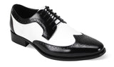Giorgio Venturi Wingtip Spectator Lace Shoe Black/White - Giorgio Venturi
