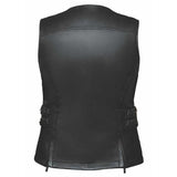 Midnight Cowgirl - Ladies Premium Leather Vest