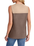 Color Block Round Neck Tank - Trendsi - Flyclothing LLC