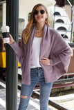 Open Front Batwing Sleeve Cardigan - Trendsi - Flyclothing LLC