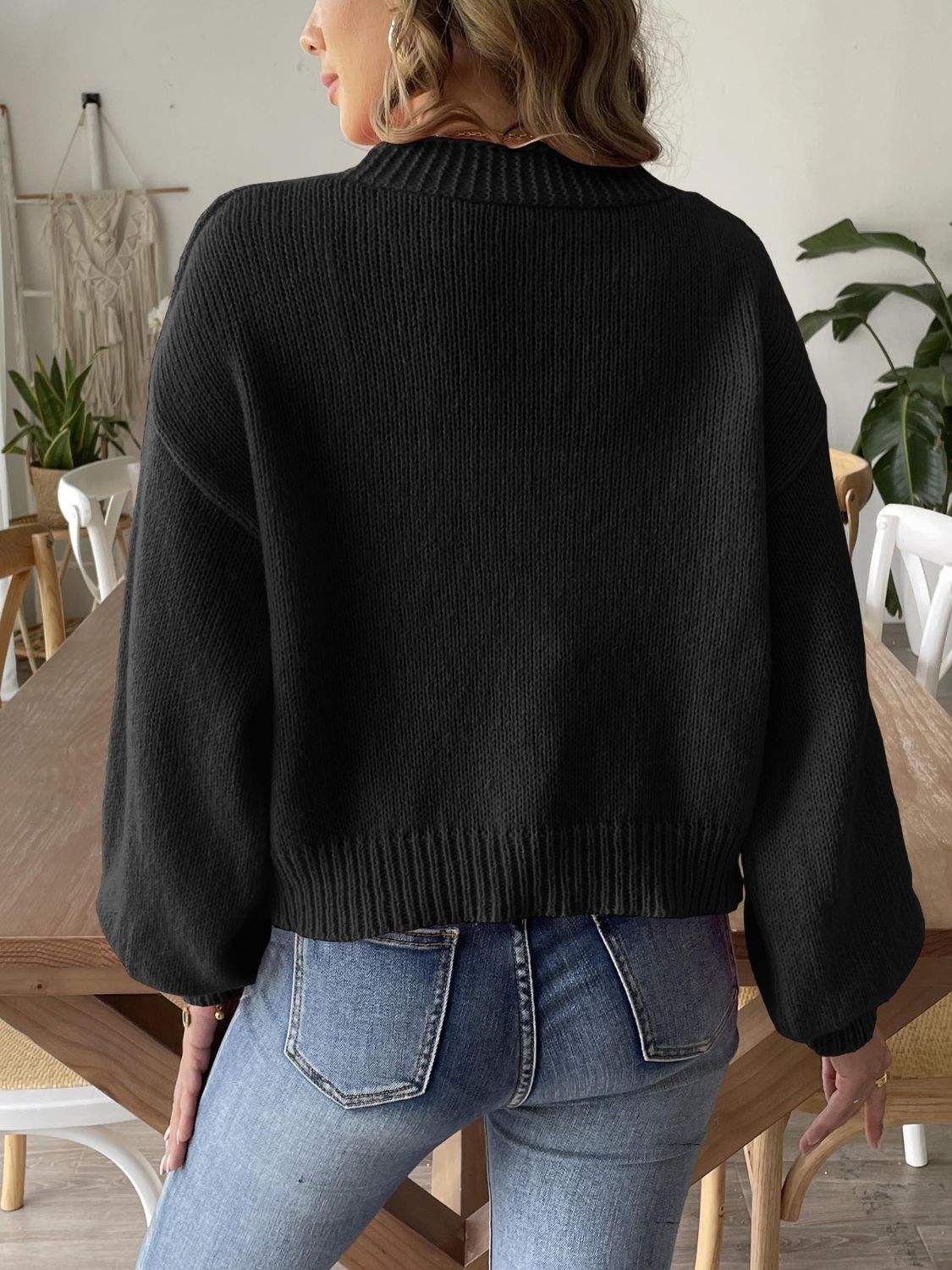 Pearl Open Front Long Sleeve Cardigan - Trendsi - Flyclothing LLC