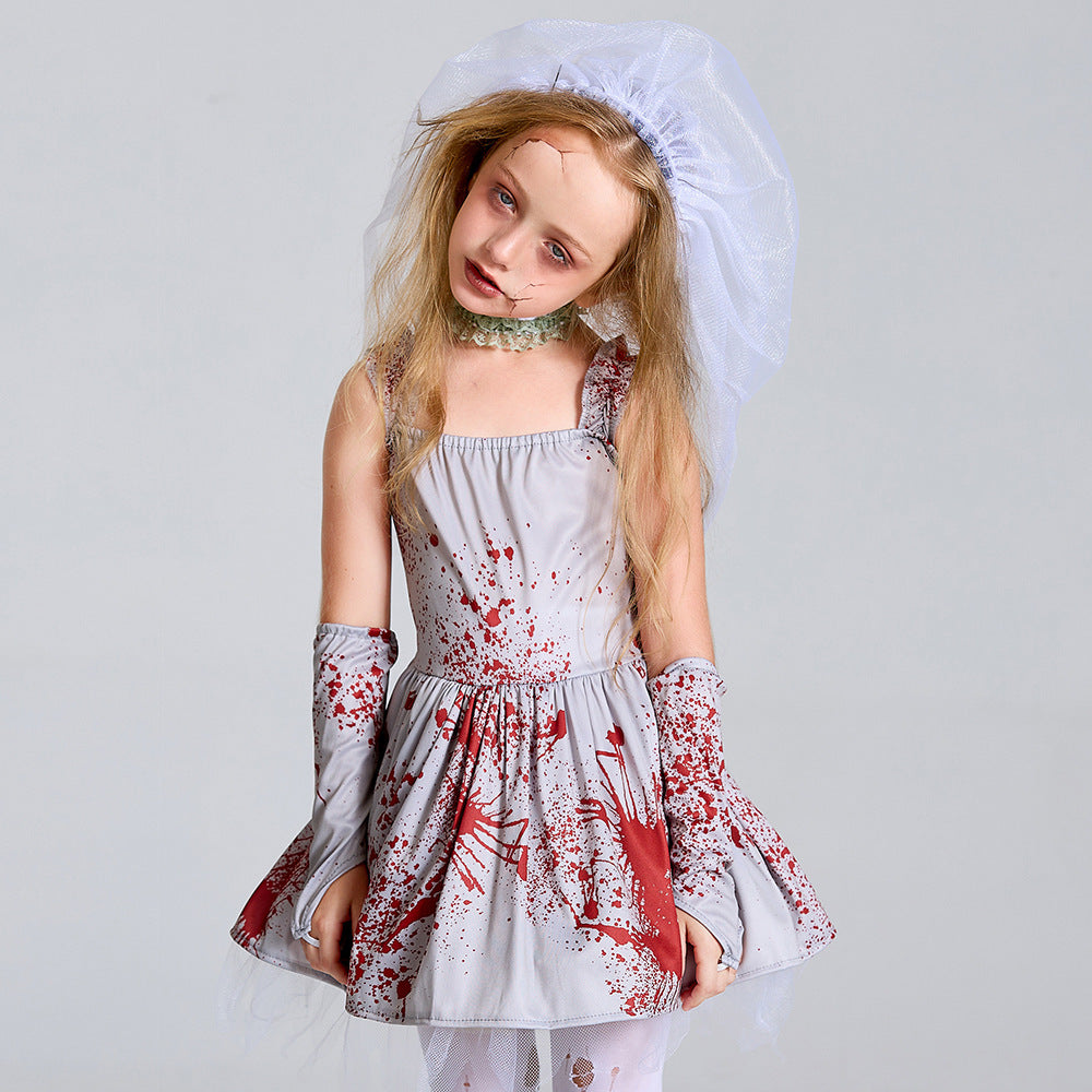 Halloween Costume Children's Gray Pettiskirt - My Store - Flyclothing LLC