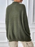 Open Front Long Sleeve Cardigan - Trendsi