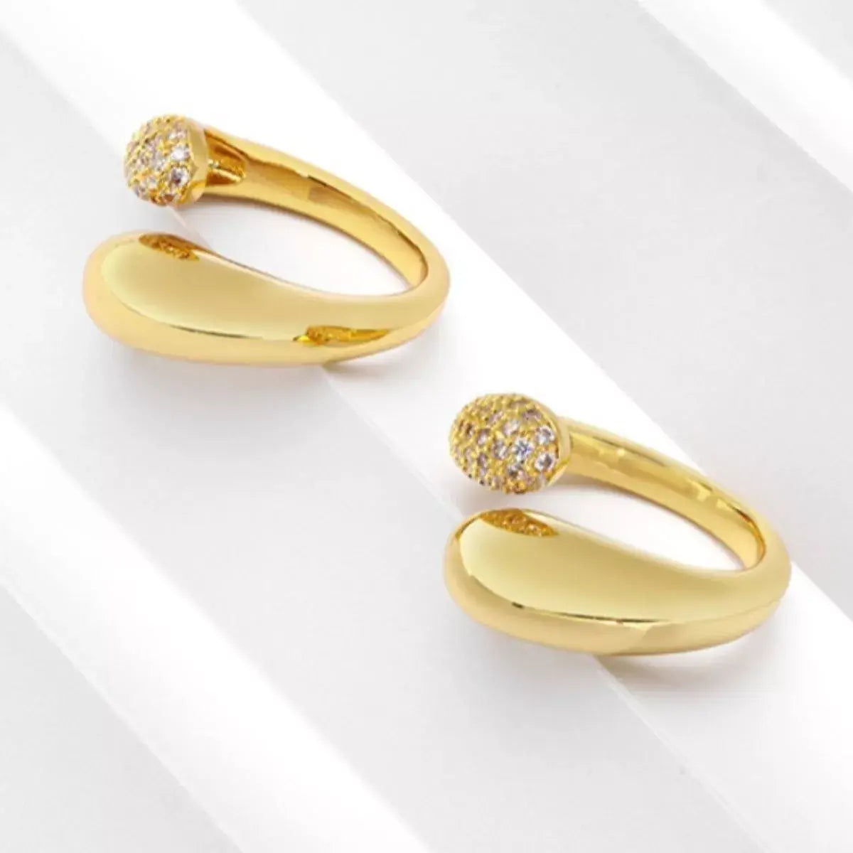 18K Gold-Plated Open Ring - Trendsi - Flyclothing LLC