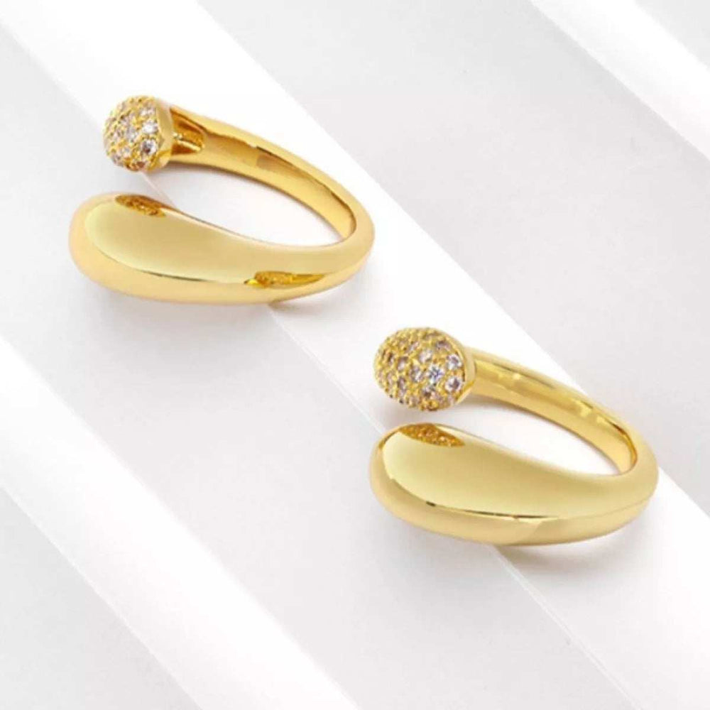 18K Gold-Plated Open Ring - Trendsi - Flyclothing LLC