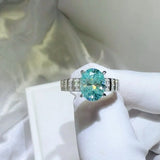 2 Carat Moissanite 925 Sterling Silver Ring - Trendsi