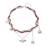 Halloween Double Layered Pendant Necklace - Trendsi - Flyclothing LLC