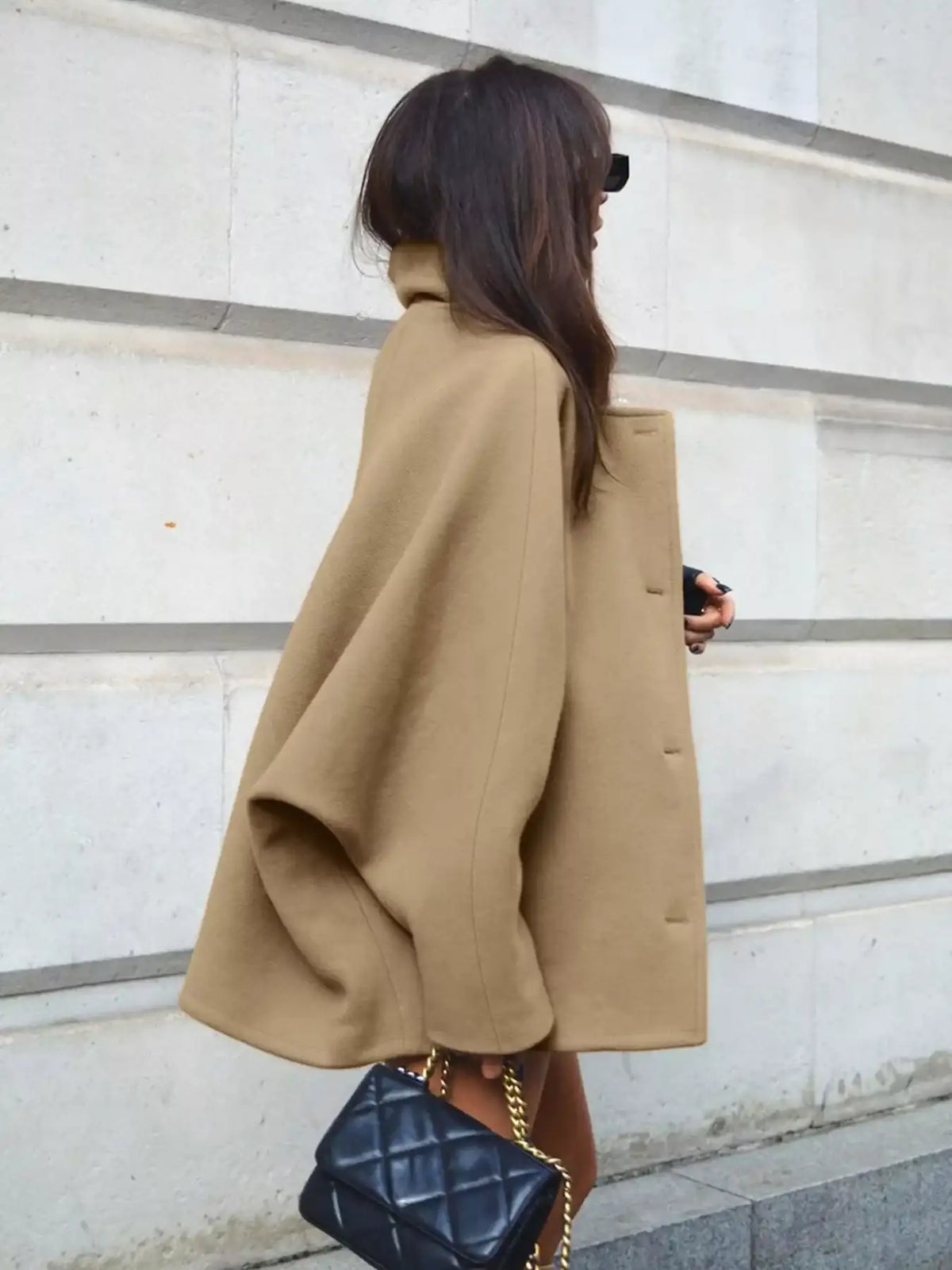 Button Up Long Sleeve Coat - Trendsi - Flyclothing LLC