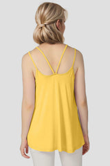Basic Bae Bamboo Scoop Neck Double Spaghetti Straps Cami - Trendsi - Flyclothing LLC
