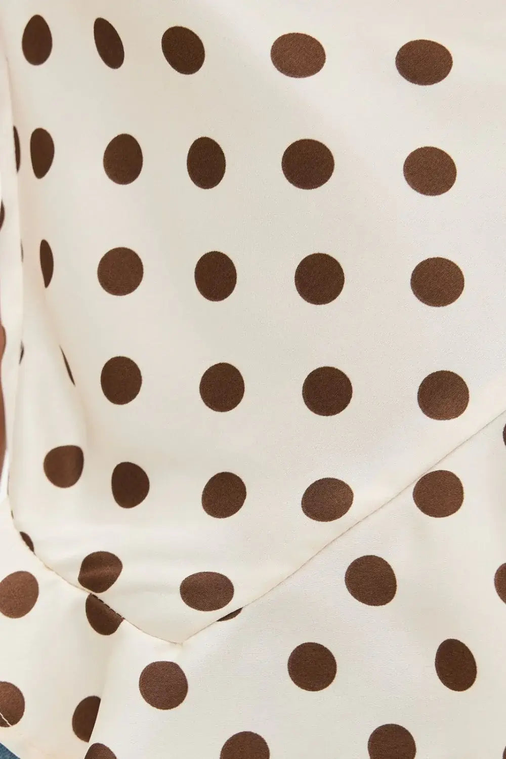 Crisscross Ruffled Hem Polka Dot Cami - Trendsi - Flyclothing LLC