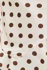 Crisscross Ruffled Hem Polka Dot Cami - Trendsi - Flyclothing LLC