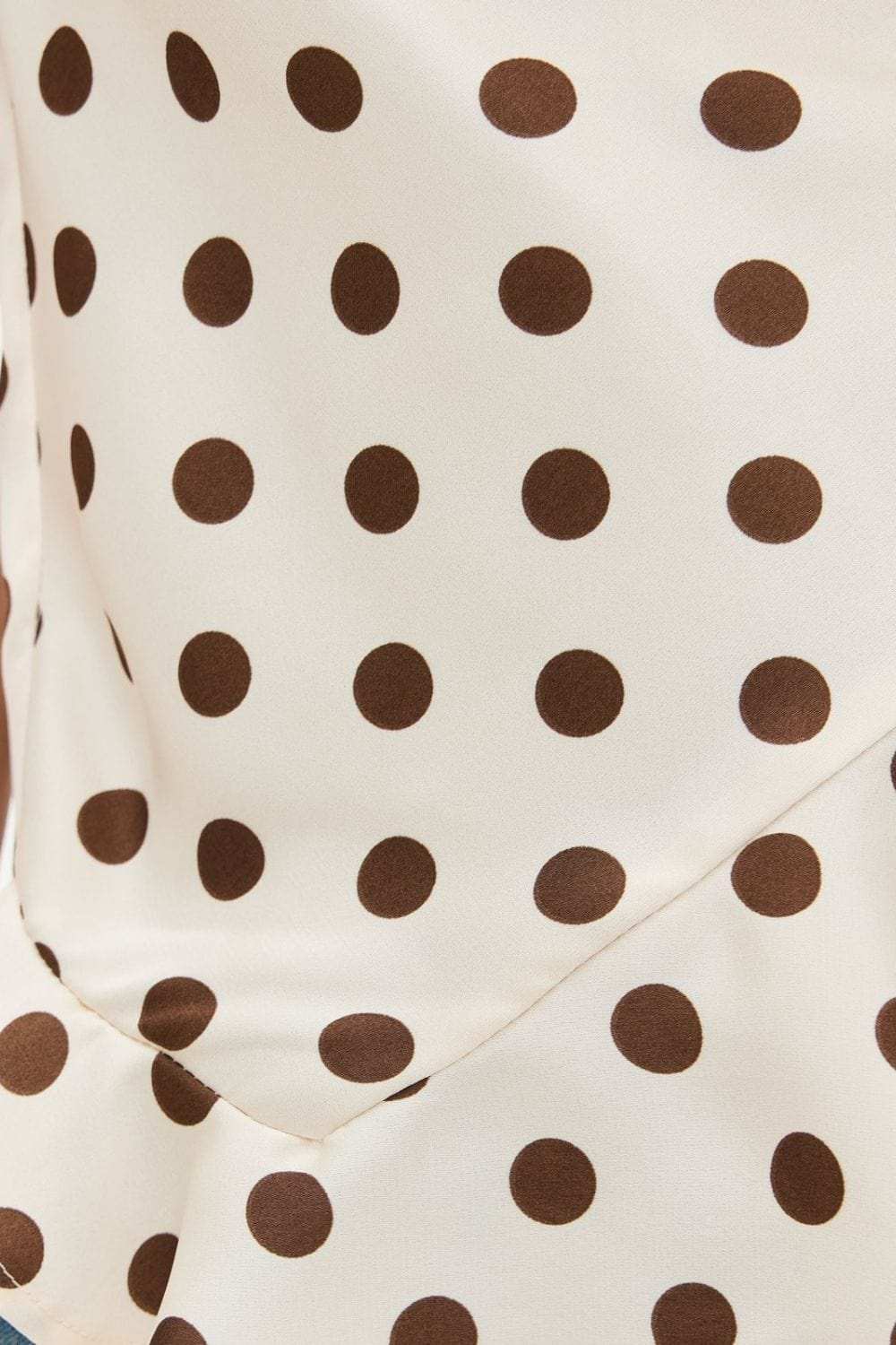 Crisscross Ruffled Hem Polka Dot Cami - Trendsi - Flyclothing LLC