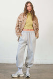HYFVE Zebra Print Snap Down Long Sleeve Shacket - Trendsi - Flyclothing LLC