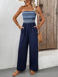 Tube Wide Leg Jumpsuit - Trendsi