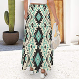 Baha Ranch San Angelo Aztec Tiered Prairie Maxi Skirt - Baha Ranch Western Wear - Flyclothing LLC