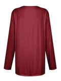 Full Size Pocketed Round Neck Long Sleeve T-Shirt - Trendsi - Flyclothing LLC