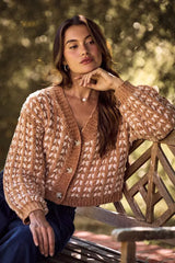 SO ME Soft Chenille Yarn Textur Button Sweater Cardigan - Trendsi - Flyclothing LLC
