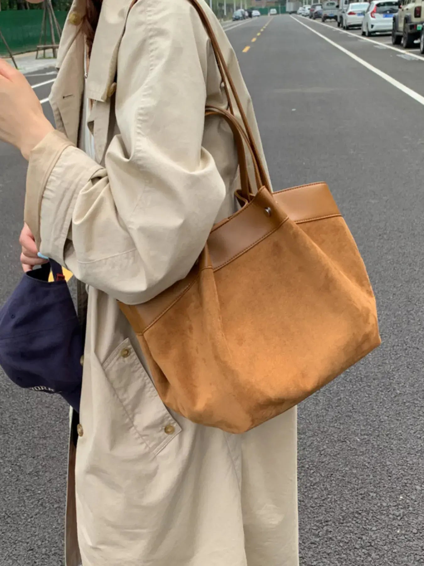 Lightweight Classic Color Tote Bag - Trendsi - Flyclothing LLC