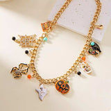 Halloween Charm Necklace with Festive Pendant Collection - Trendsi - Flyclothing LLC