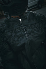 Phantom - Men's Premium Leather motorcycle Jacket - Unik Just for Bikers - Flyclothing LLC