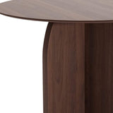 42" Brown Wood Pedestal Base Round Top Dining Table - HomeRoots - Flyclothing LLC