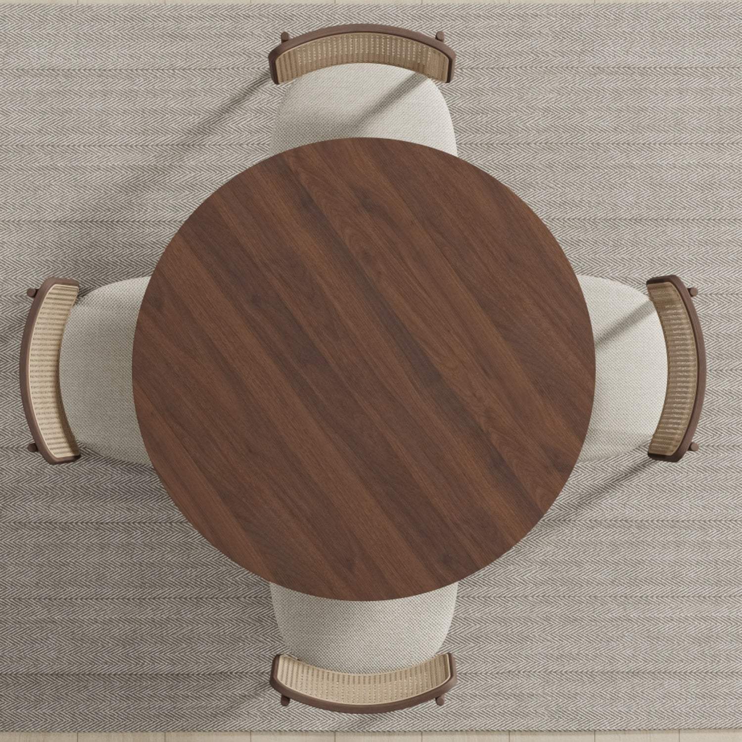 42" Brown Wood Pedestal Base Round Top Dining Table - HomeRoots - Flyclothing LLC