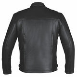 Black Iron - Men's Motorcycle Leather Jacket - Unik Just for Bikers - Flyclothing LLC
