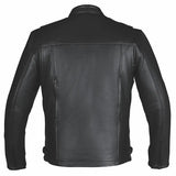 Black Iron - Men's Motorcycle Leather Jacket - Unik Just for Bikers - Flyclothing LLC