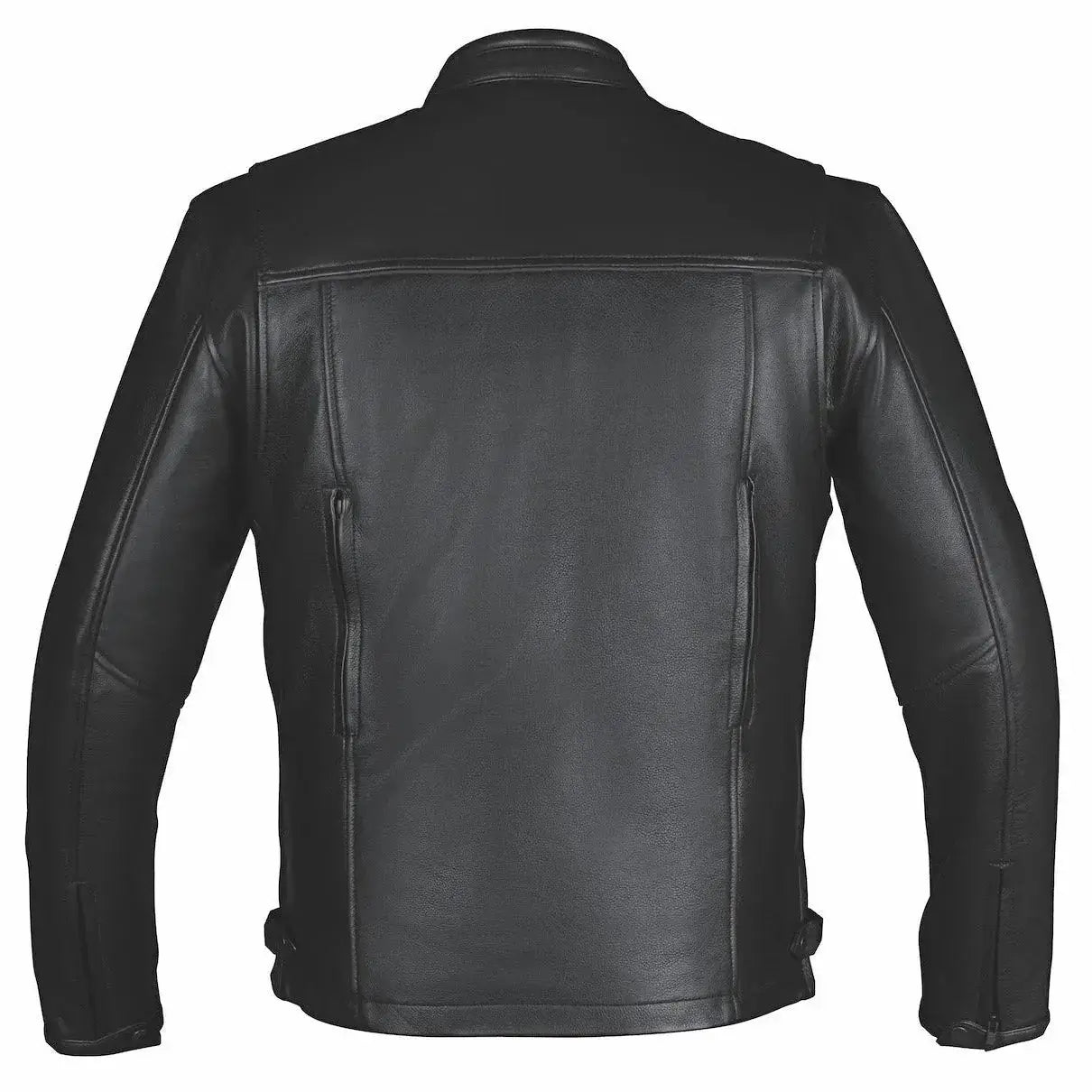 Black Iron - Men's Motorcycle Leather Jacket - Unik Just for Bikers - Flyclothing LLC