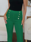 High Waist Skinny Pants - Trendsi - Flyclothing LLC