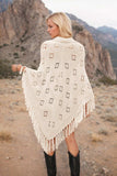 Tassel Hem Knit Cover Up - Trendsi - Flyclothing LLC