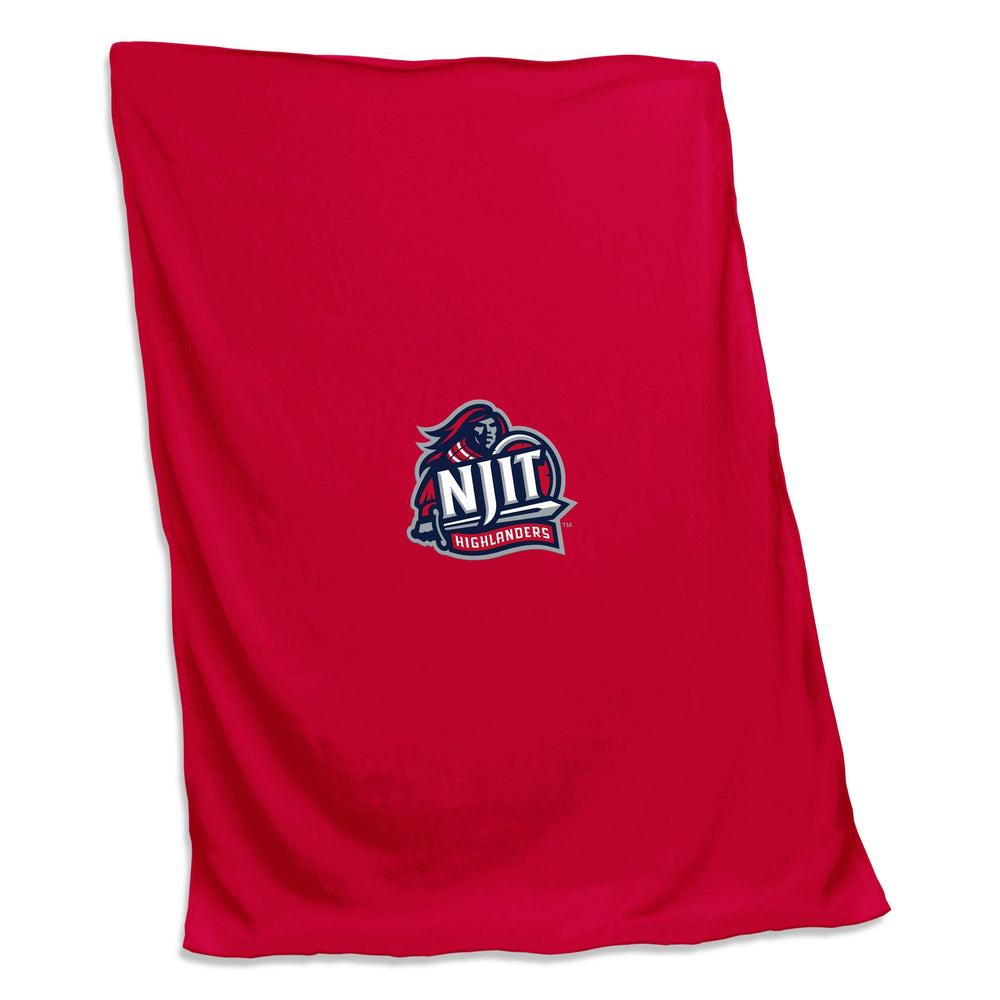 New Jersey Tech Red Screened Sweatshirt Blanket - Logo Brands - Flyclothing LLC
