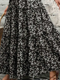 Tiered Floral Maxi Skirt - Trendsi - Flyclothing LLC