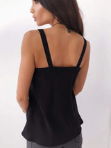 V-Neck Wide Strap Cami - Trendsi - Flyclothing LLC