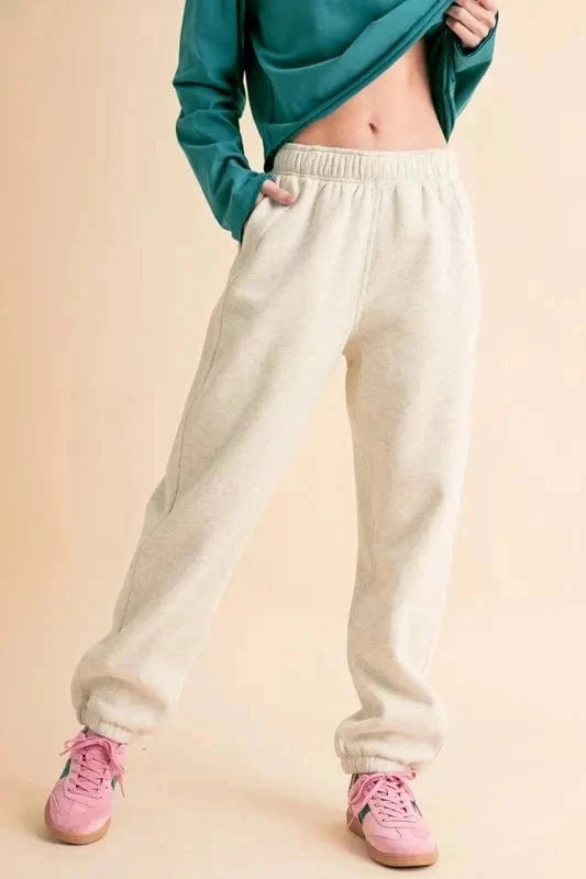 Aemi+Co Drawstring Elastic Waist Joggers - Trendsi