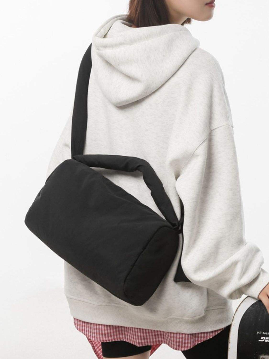 Puffy Nylon Medium Crossbody Bag - Trendsi - Flyclothing LLC