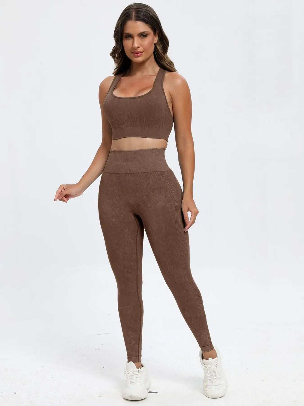 Scoop Neck Wide Strap Top and Pants Active Set - Trendsi - Flyclothing LLC