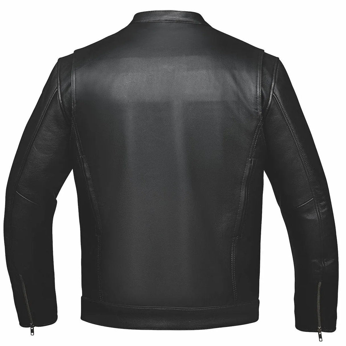 Rampage Men's Naked Cowhide Leather Motorcycle Jacket - Unik Just for Bikers - Flyclothing LLC