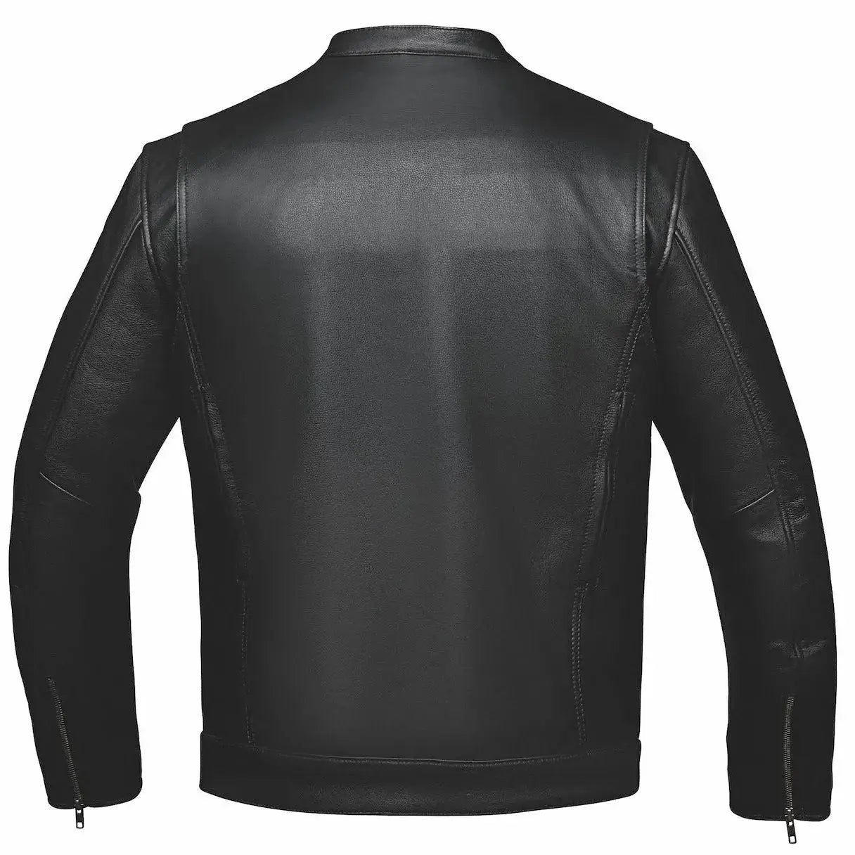 Rampage Men's Naked Cowhide Leather Motorcycle Jacket - Unik Just for Bikers - Flyclothing LLC
