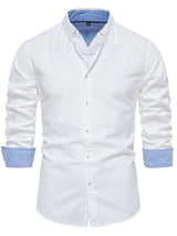 Men's Button Down Collared Neck Shirt - Trendsi - Flyclothing LLC